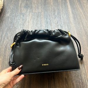Drawstring Handbag - Black